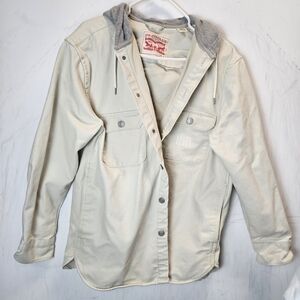 Levi's Cream Hooded Jacket